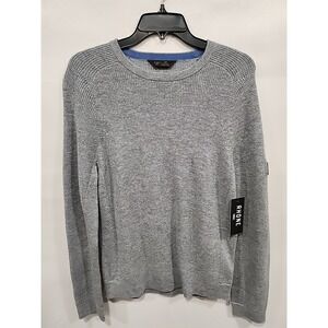 NWT Rhone Walden Waffle Knit Sweater Mens S Grey Wool/Cashmere Crew Neck $178